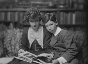 Dickerson, Master, and sister, portrait photograph, 1916 Jan. 5. Creator: Arnold Genthe.