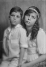 Mayer group (children), portrait photograph, 1915 Feb. 5. Creator: Arnold Genthe.
