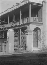 Two-story house, [25 Franklin Street], Charleston, South Carolina, between 1920 and 1926. Creator: Arnold Genthe.