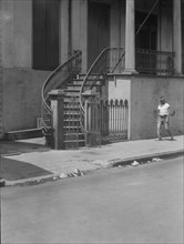 General Beauregard's house, 1113 Chartres Street, New Orleans, between 1920 and 1926. Creator: Arnold Genthe.