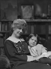 Unidentified woman and child, possibly members of the Percy MacKaye family, portrait..., ca. 1913. Creator: Arnold Genthe.
