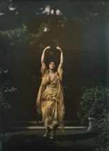 Juliet Barrett Rublee as Tacita the dryad, a character in Percy MacKaye's play Sanctuary..., 1913. Creator: Arnold Genthe.