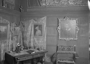 Interior of one of Arnold Genthe's San Francisco studios, between 1896 and 1911. Creator: Arnold Genthe.