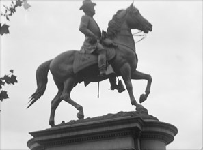 Winfield Scott Hancock - Equestrian statues in Washington, D.C., between 1911 and 1942. Creator: Arnold Genthe.