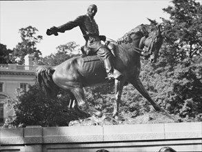 Philip Henry Sheridan - Equestrian statues in Washington, D.C., between 1911 and 1942. Creator: Arnold Genthe.
