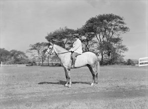 Fletcher, Walter D., on horse, 1933 or 1934. Creator: Arnold Genthe.