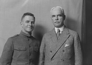 Mr. G.G. Hartley and unidentified man, portrait photograph, 1918 Apr. 15. Creator: Arnold Genthe.
