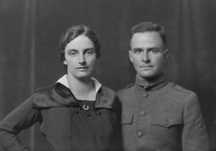 Mr. G.G. Hartley and unidentified woman, portrait photograph, 1918 Apr. 15. Creator: Arnold Genthe.