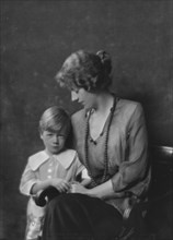 Mrs. Adrian Iselin 2nd and son, portrait photograph, 1918 Jan. 30. Creator: Arnold Genthe.