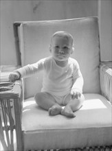 Child of Mrs. Carl Muschenheim, portrait photograph, 1933 Aug. Creator: Arnold Genthe.