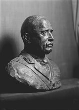 Portrait bust by Jo Davidson, 1922. Creator: Arnold Genthe.