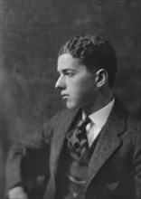 Mr. Verner Reed Jr., portrait photograph, 1918 Mar. 30. Creator: Arnold Genthe.