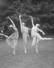 Unidentified dancers, possibly Elizabeth Duncan dancers, between 1911 and 1942. Creator: Arnold Genthe.