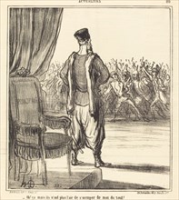 Ah! ça mais ils n'ont plus l'air de s'occuper de moi du tout!, 1866. Creator: Honore Daumier.