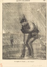 Le supplice de tantale... eau comprise, 1870. Creator: Honore Daumier.