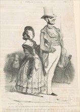 Je me dis en moi-même, 1839. Creator: Honore Daumier.