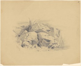Rocks, 1839. Creator: James Goodwyn Clonney.