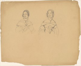 Two Women, c. 1835-1840. Creator: James Goodwyn Clonney.