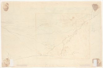 Mountain Landscape [verso], c. 1828. Creator: Thomas Cole.