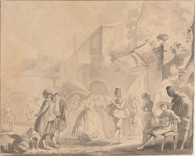Dance in a Village Square, c. 1770/1775. Creator: Luis Paret y Alcazar.