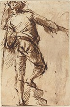 A Young Man with a Staff, c. 1765. Creator: Giovanni Battista Piranesi.