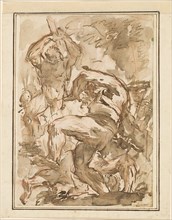 A Battle of Nude Men, 1744/1745. Creator: Giovanni Battista Piranesi.