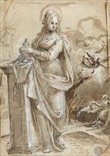 Mary Magdalene [verso], in or after 1524. Creator: Biagio Pupini.
