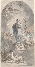 The Virgin of the Immaculate Conception (recto), 1764. Creator: Martin Johann Schmidt.