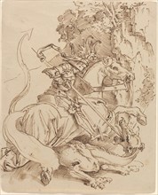 Saint George and the Dragon, 1825/1830. Creator: Moritz von Schwind.
