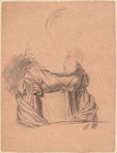 Study of a Woman's Dress, probably c. 1820. Creator: John Vanderlyn.