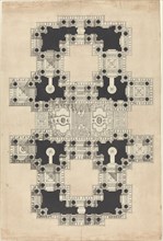 Plan for a Decorated Ceiling, c. 1750. Creator: Pierre Varin.
