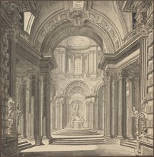 Interior of a Temple, c. 1750. Creator: Pierre Varin.