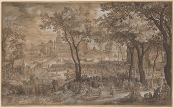 Venetian Party in a Chateau Garden, c. 1602. Creator: David Vinckboons.