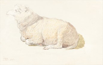 A Sheep Resting, c. 1800/1810. Creator: James Ward.