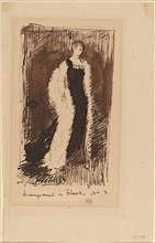 Arrangement in Black - No.3, 1881. Creator: James Abbott McNeill Whistler.
