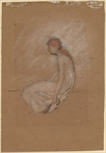 Seated Woman with Red Hair, 1870/1873. Creator: James Abbott McNeill Whistler.