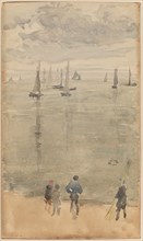 Violet [Note?]...The Return of the Fishing Boats, c. 1885. Creator: James Abbott McNeill Whistler.