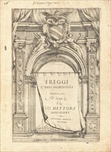Freggi Dell'Architettura, published 1645. Creator: Agostino Mitelli.