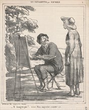 N'bougez pas! ..., 19th century. Creator: Honore Daumier.