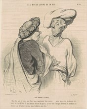 Un usage d'Inde, 19th century. Creator: Honore Daumier.
