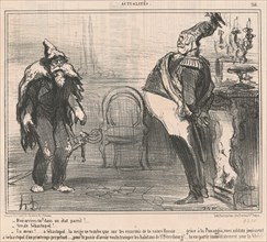 D'ou arrives-tu?, 19th century. Creator: Honore Daumier.