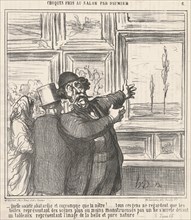 Quelle société abatardie et corrompue que la notre!..., 19th century.  Creator: Honore Daumier.