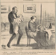 Adélaide ... ma bonne ... fais donc attention..., 19th century. Creator: Honore Daumier.