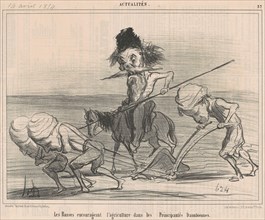 Les Russes encourageant l'agriculture, 19th century. Creator: Honore Daumier.