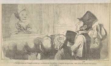 Les personnes de l'aimable société qui voudraient en faire autant..., 19th century. Creator: Honore Daumier.