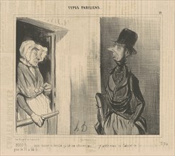 2.000 fr...sans écurie...ça ne me convient pas!, 19th century. Creator: Honore Daumier.