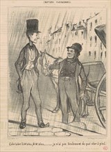 Cabriolet là M'sieu, là M'sieu..., 19th century. Creator: Honore Daumier.