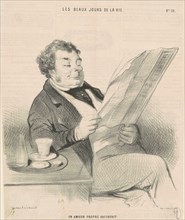 Un amour propre satisfait, 19th century. Creator: Honore Daumier.