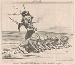 Les facconnant les Moldo-Valaques ..., 19th century. Creator: Honore Daumier.