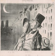 La Vue, 19th century. Creator: Honore Daumier.